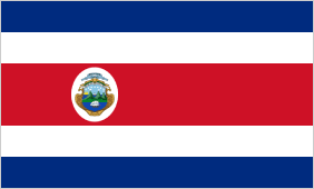 山を描いた国旗⑨ コスタリカの3つの火山 | タディの国旗の世界